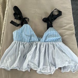 Cropped babydoll tank from Zara